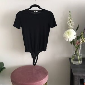 Black T-shirt body suit